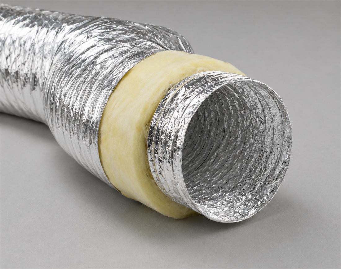 Tubulatură flexibilă aluminiu izolată cu vată minerală
